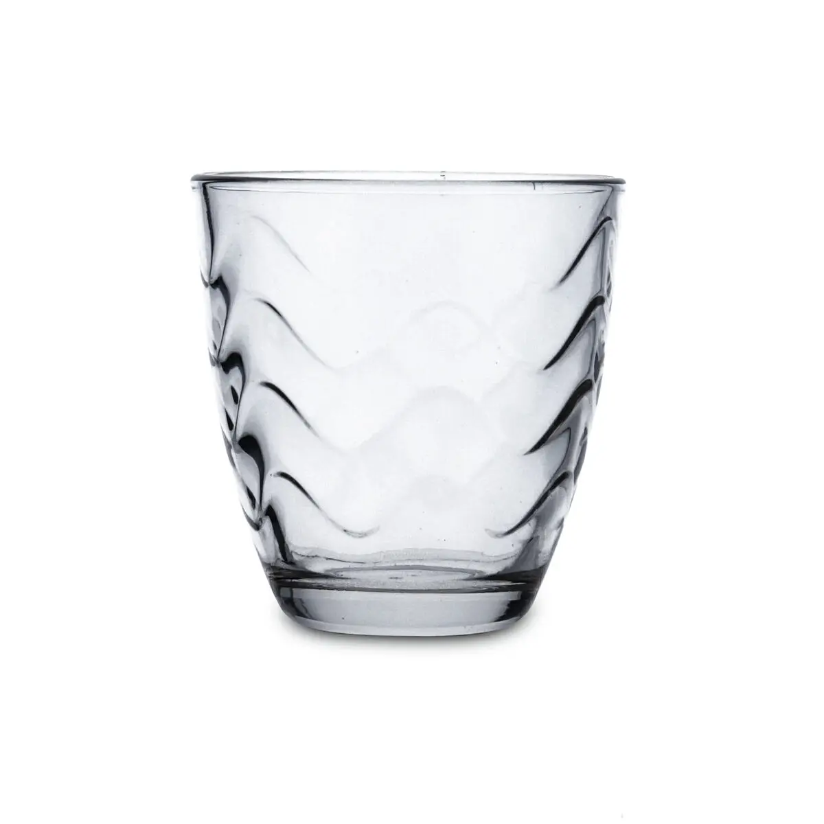 Set di Bicchieri Quid Waves Trasparente Vetro 260 ml (6 Unità)