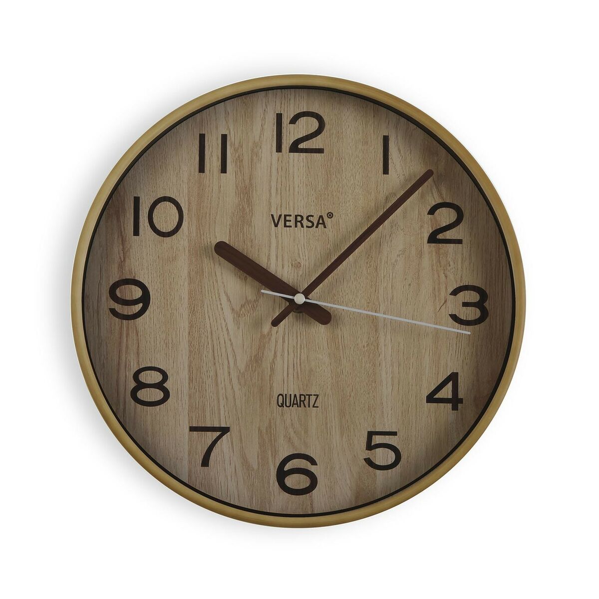 Orologio da Parete Versa Marrone Chiaro Plastica Quarzo 4,8 x 31 x 31 cm
