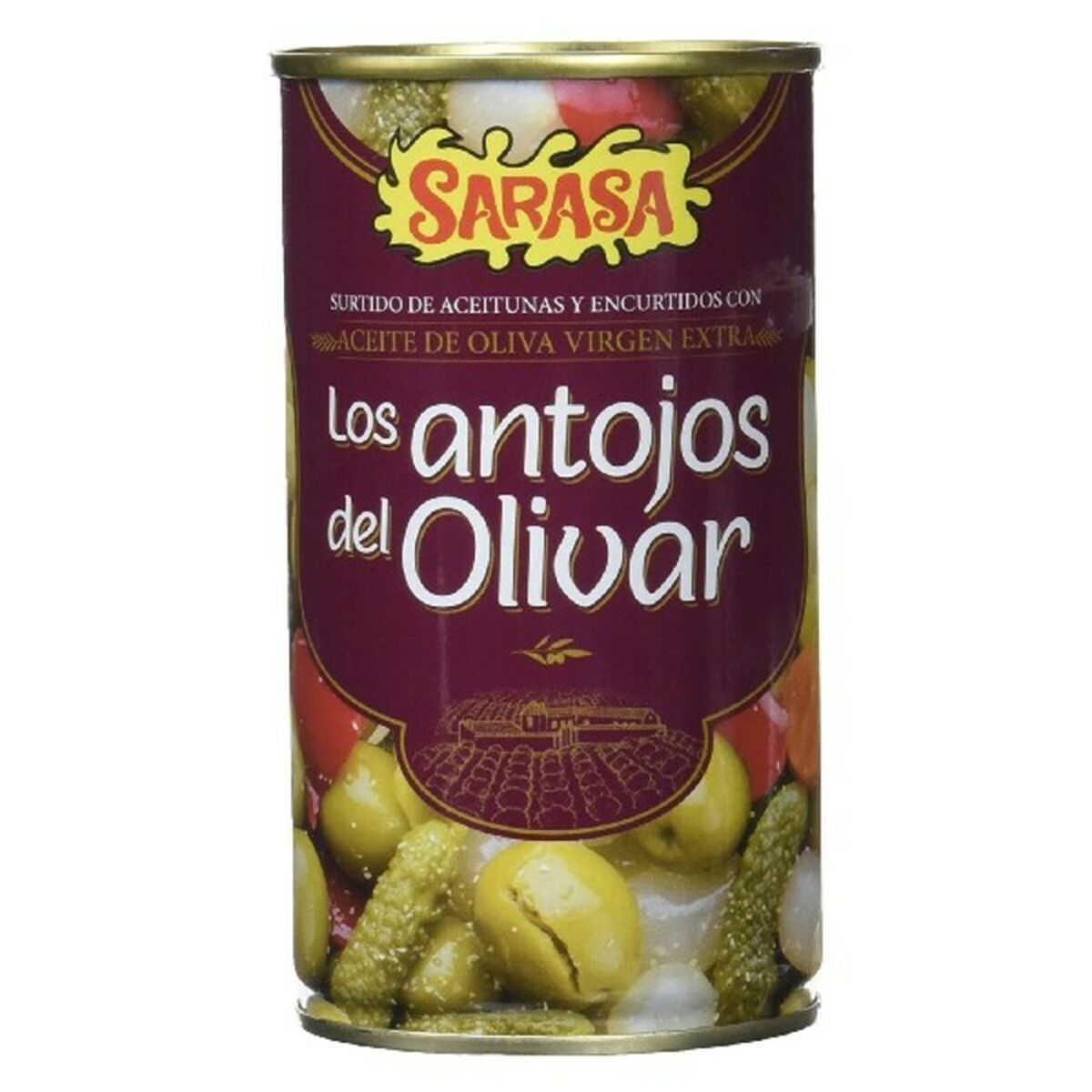 Assortimento di olive e altri sottaceti Sarasa (350 g)