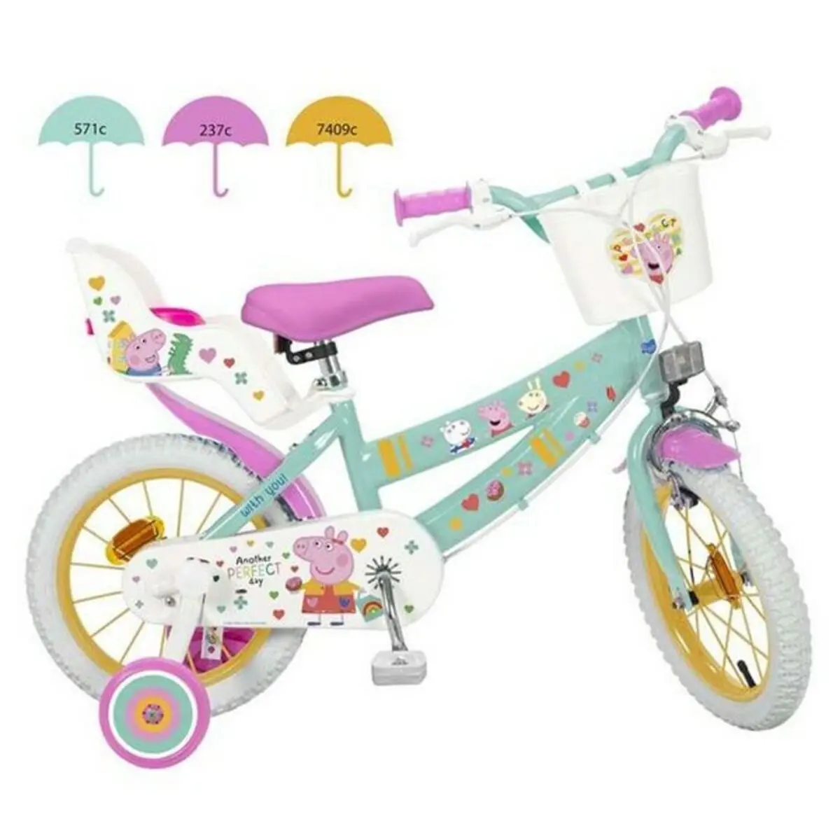 Bicicletta per Bambini Peppa Pig 12" 12"