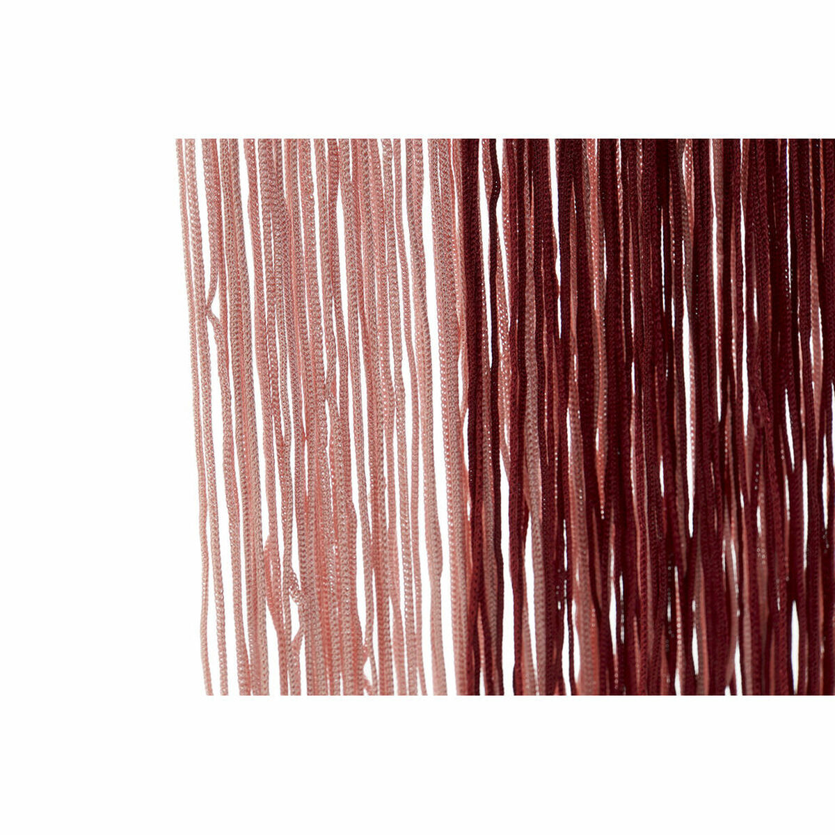 Specchio da parete DKD Home Decor Bordeaux Rosa chiaro Legno Metallo Frange 33,5 x 1 x 54 cm (2 Unità)