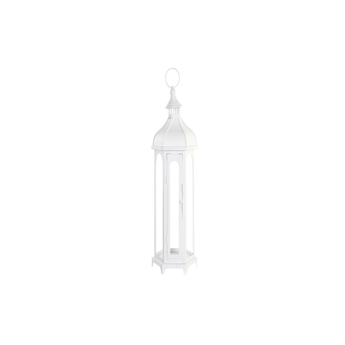 Lanterna DKD Home Decor Cristallo Metallo Bianco (20 x 17 x 55 cm)