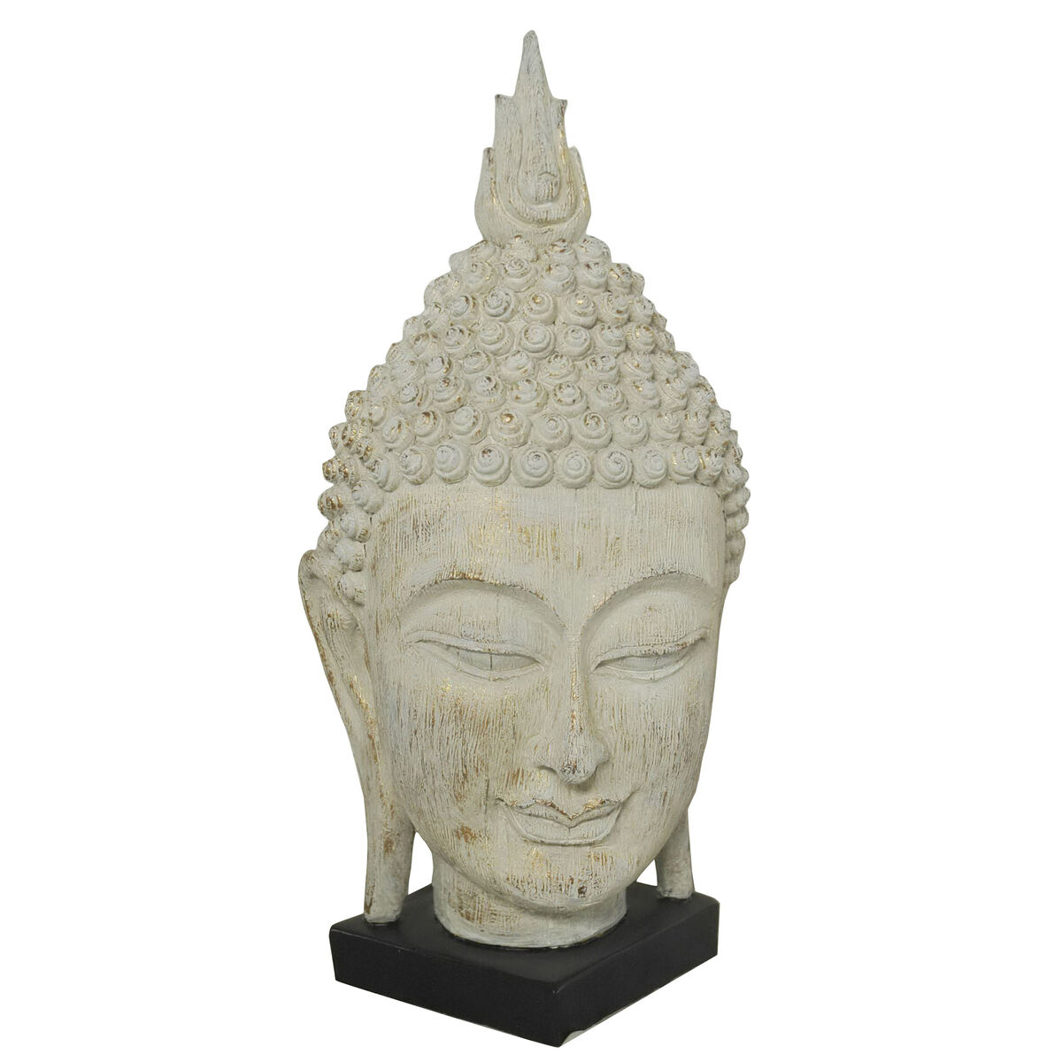 Statua Decorativa DKD Home Decor 33 x 34 x 65 cm Grigio Buddha Orientale Decapaggio