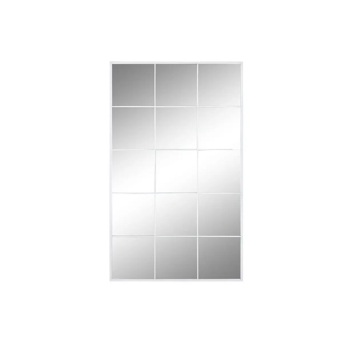 Specchio da parete DKD Home Decor Bianco Cristallo Ferro Specchio Finestra 90 x 1 x 150 cm