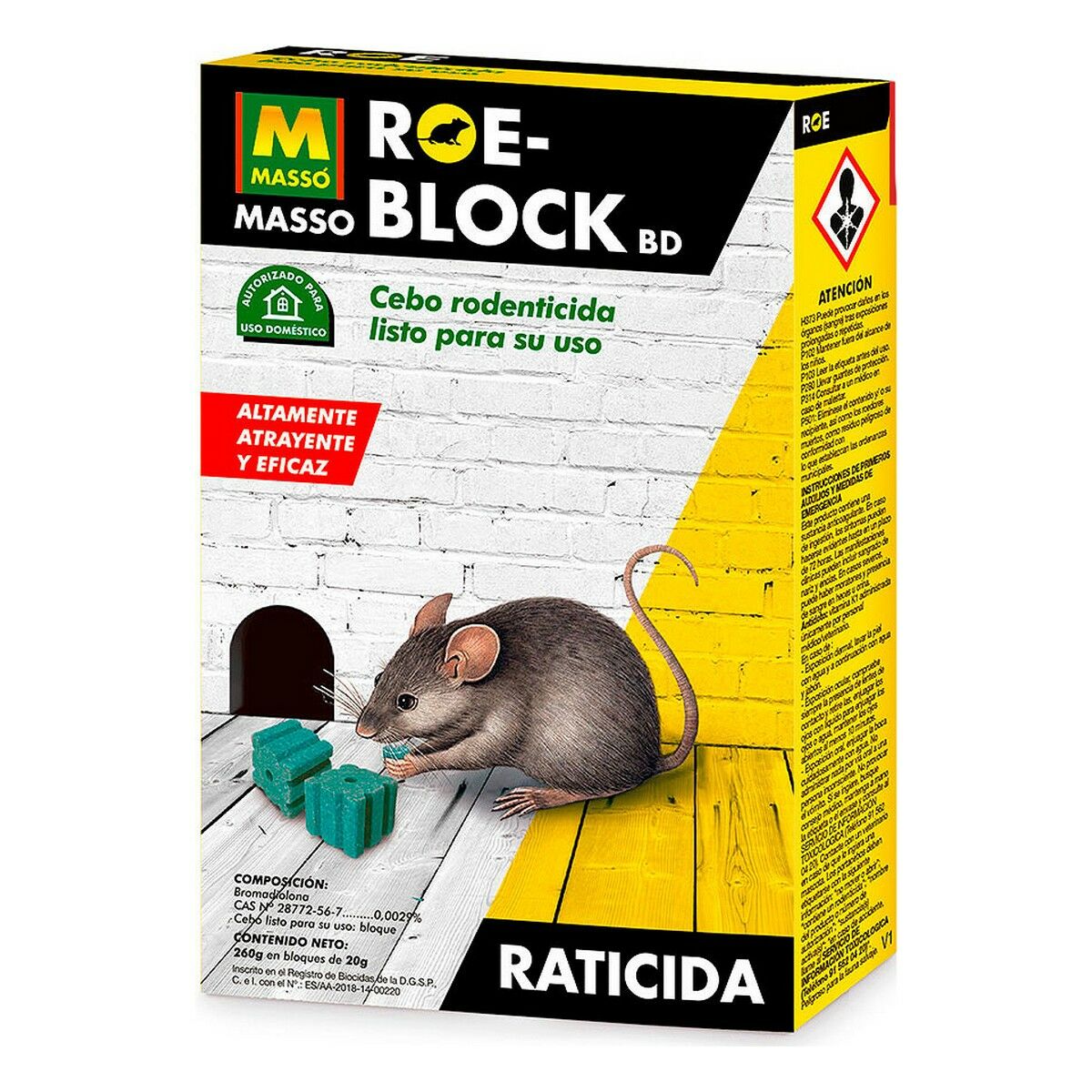 Topicida Massó Roe-block 260 g