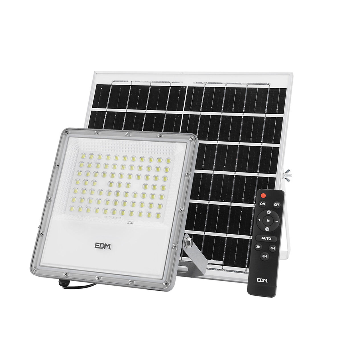 Faro Proiettore EDM Telecomando Pannello solare 200 W 1500 Lm 35 x 35 cm 23,8 x 23,3 x 4,3 cm (6500 K)
