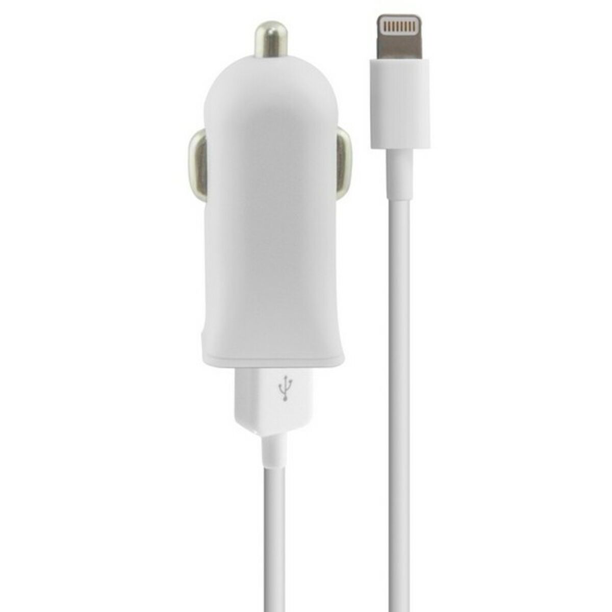Caricabatterie USB per Auto + Cavo Lightning MFi Contact Apple-compatible 2.1A