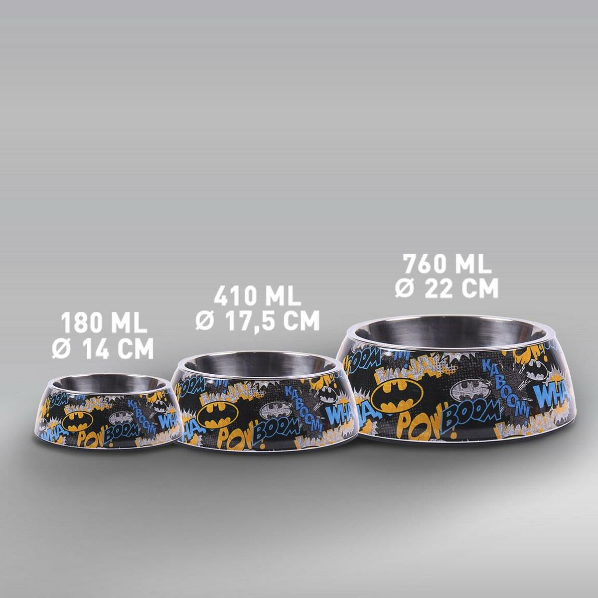 Ciotola per cani Batman Melammina 410 ml Metallo Multicolore