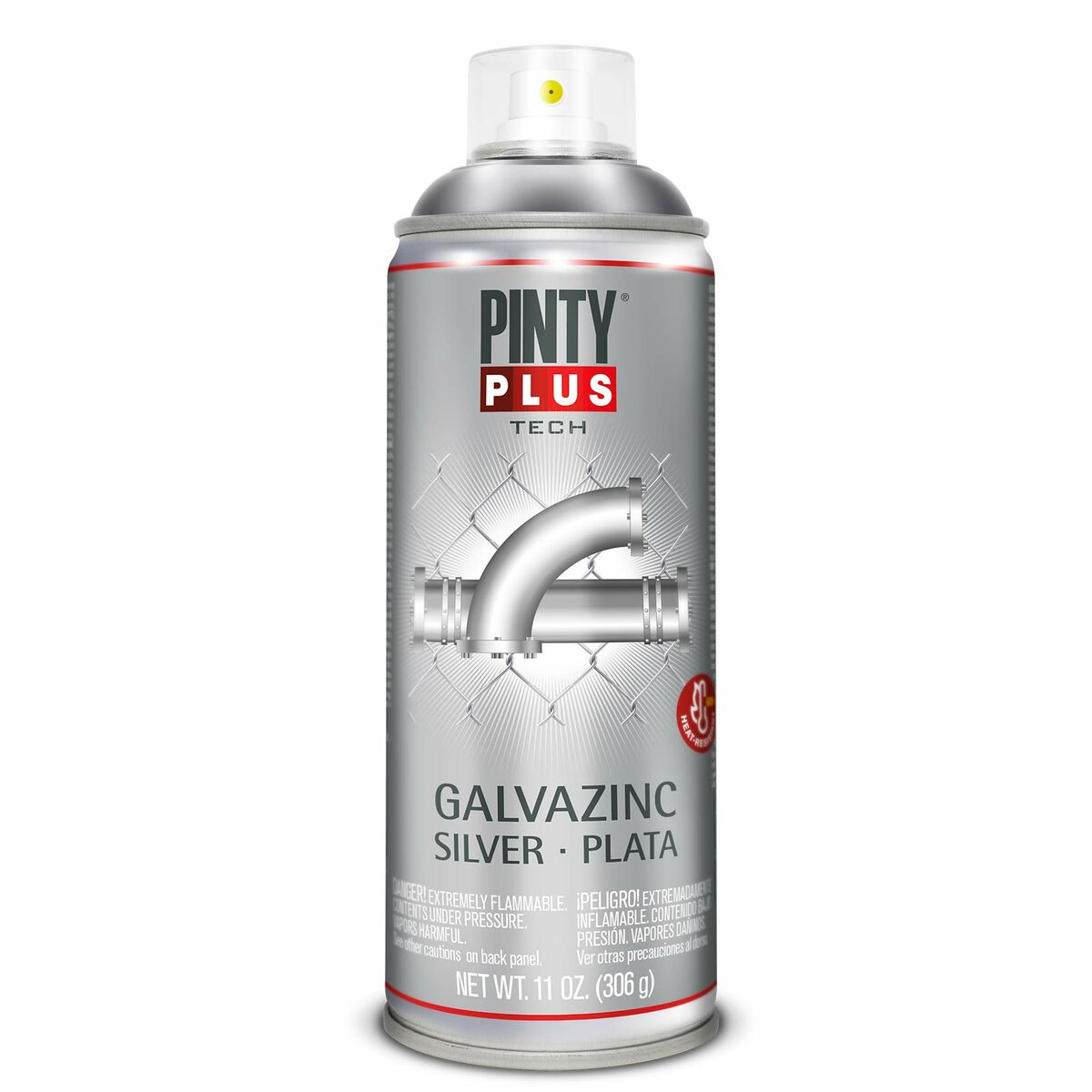 Vernice spray Pintyplus Tech Galvazinc Argentato