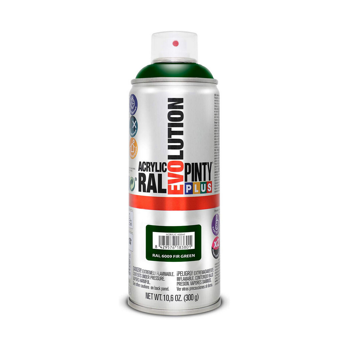 Vernice spray Pintyplus Evolution RAL 6009 400 ml Fir Green