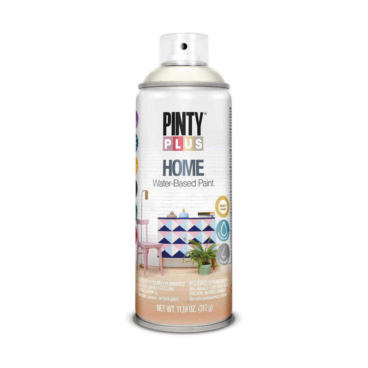 Vernice spray Pintyplus Home HM112 400 ml White Milk