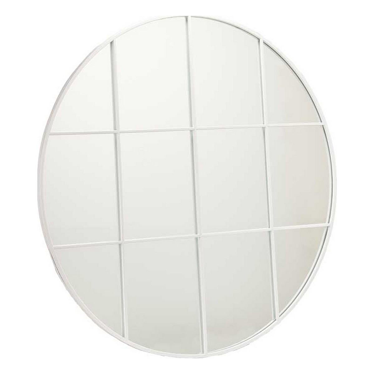 Specchio da parete Rotondo Metallo Bianco (100 x 2,5 x 100 cm)