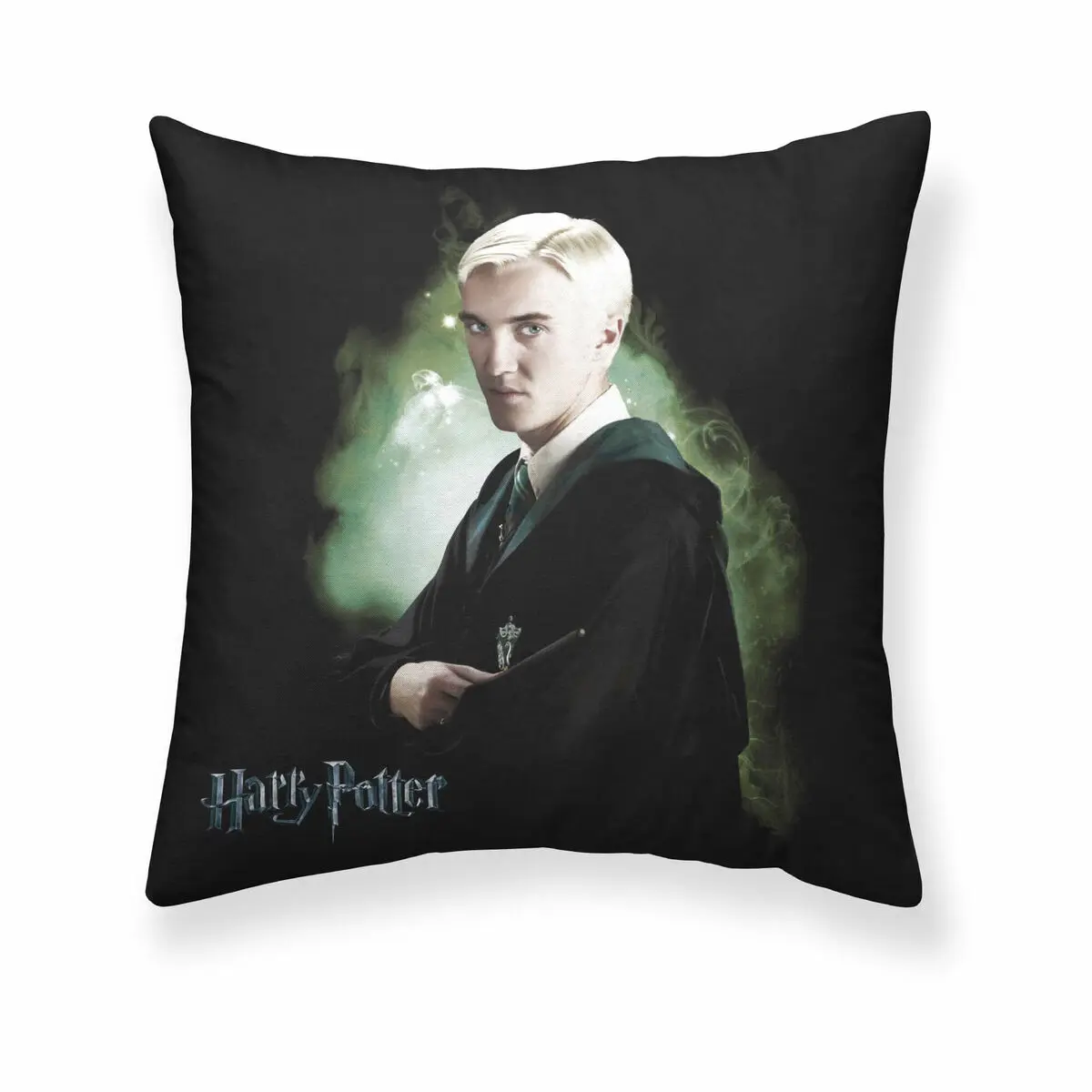 Fodera per cuscino Harry Potter Draco Nero 50 x 50 cm
