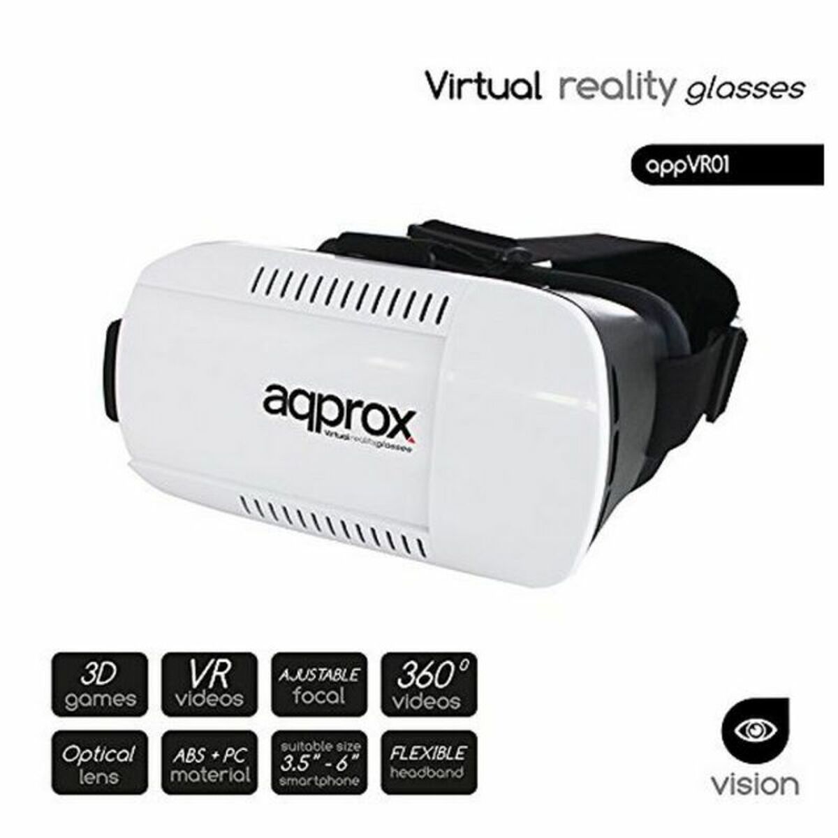 Occhiali di Realtà Virtuale approx! APPVR01 3,5"-6"