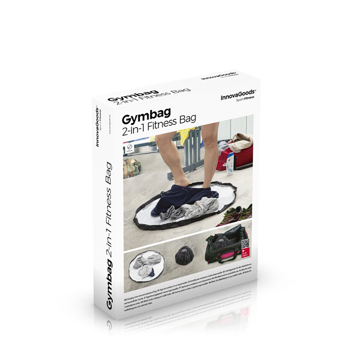 Tappetino per Spogliatoi e Sacchetto Impermeabile 2 in 1 Gymbag InnovaGoods