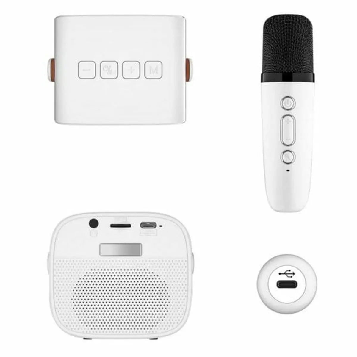 Altoparlante Bluetooth Portatile PcCom Essential Bianco