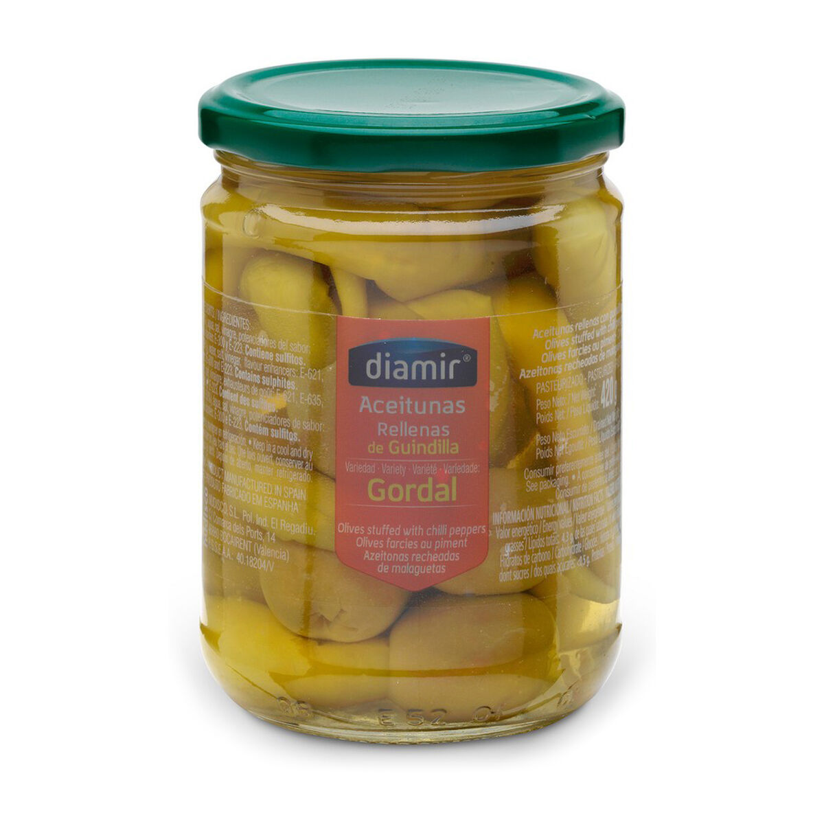 Olive Diamir Gordal Peperoncini Piccanti (420 ml)