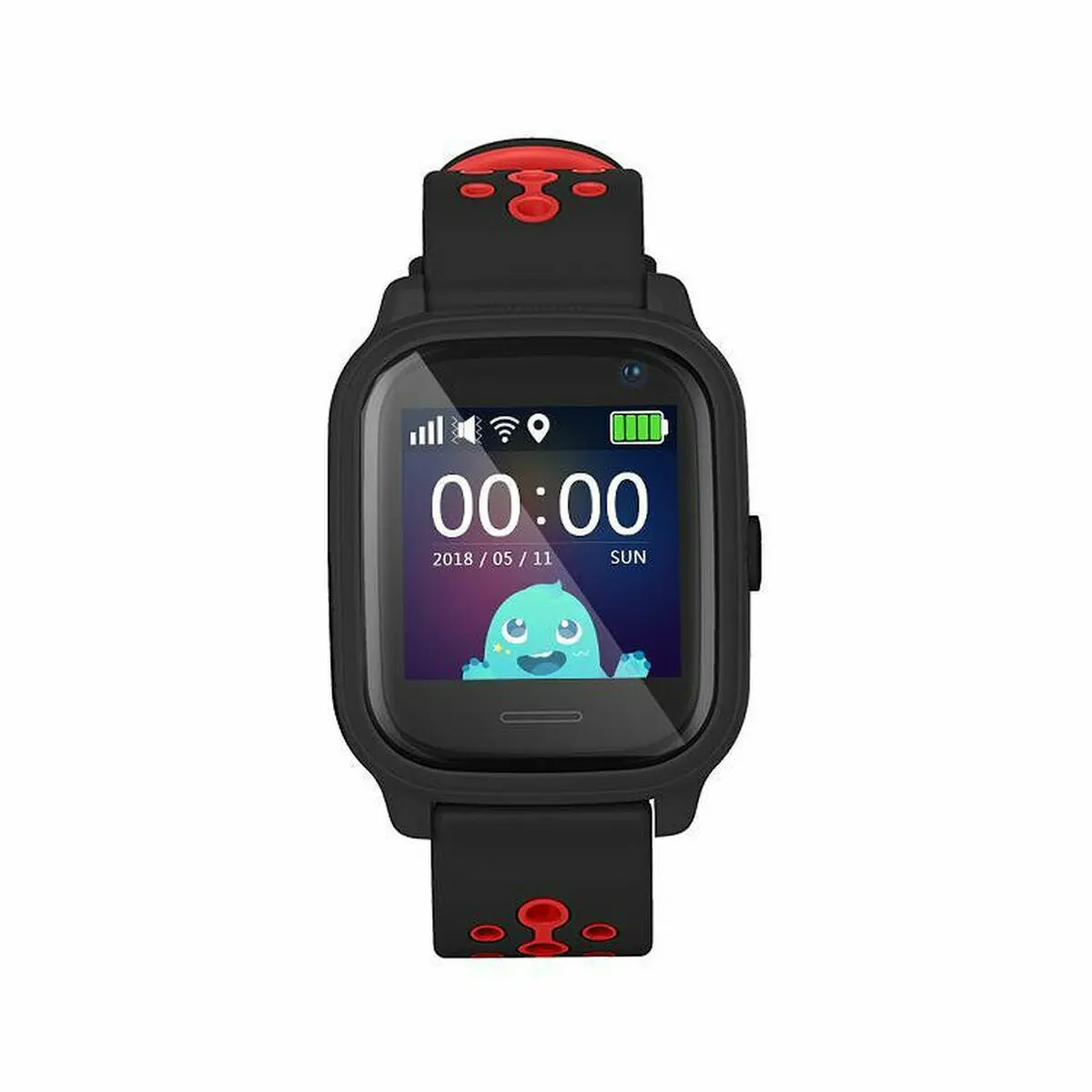 Smartwatch LEOTEC FT1133024 1,3" Nero Acciaio Nero/Rosso Negro, rojo