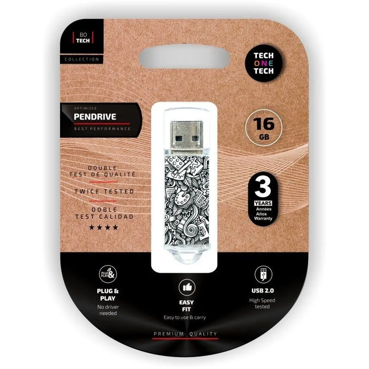 Memoria USB Tech One Tech Art-Deco 16 GB