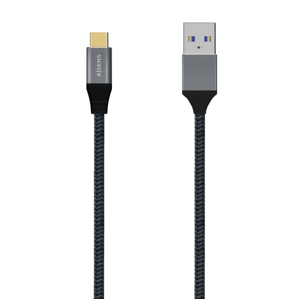 Cavo USB A con USB C Aisens A107-0633 2 m Grigio