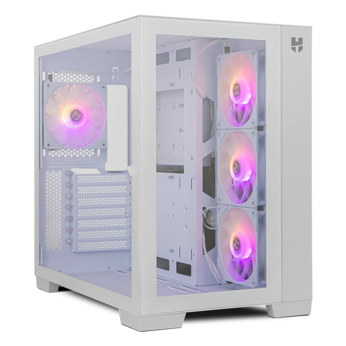 Case computer desktop ATX Nox Bianco