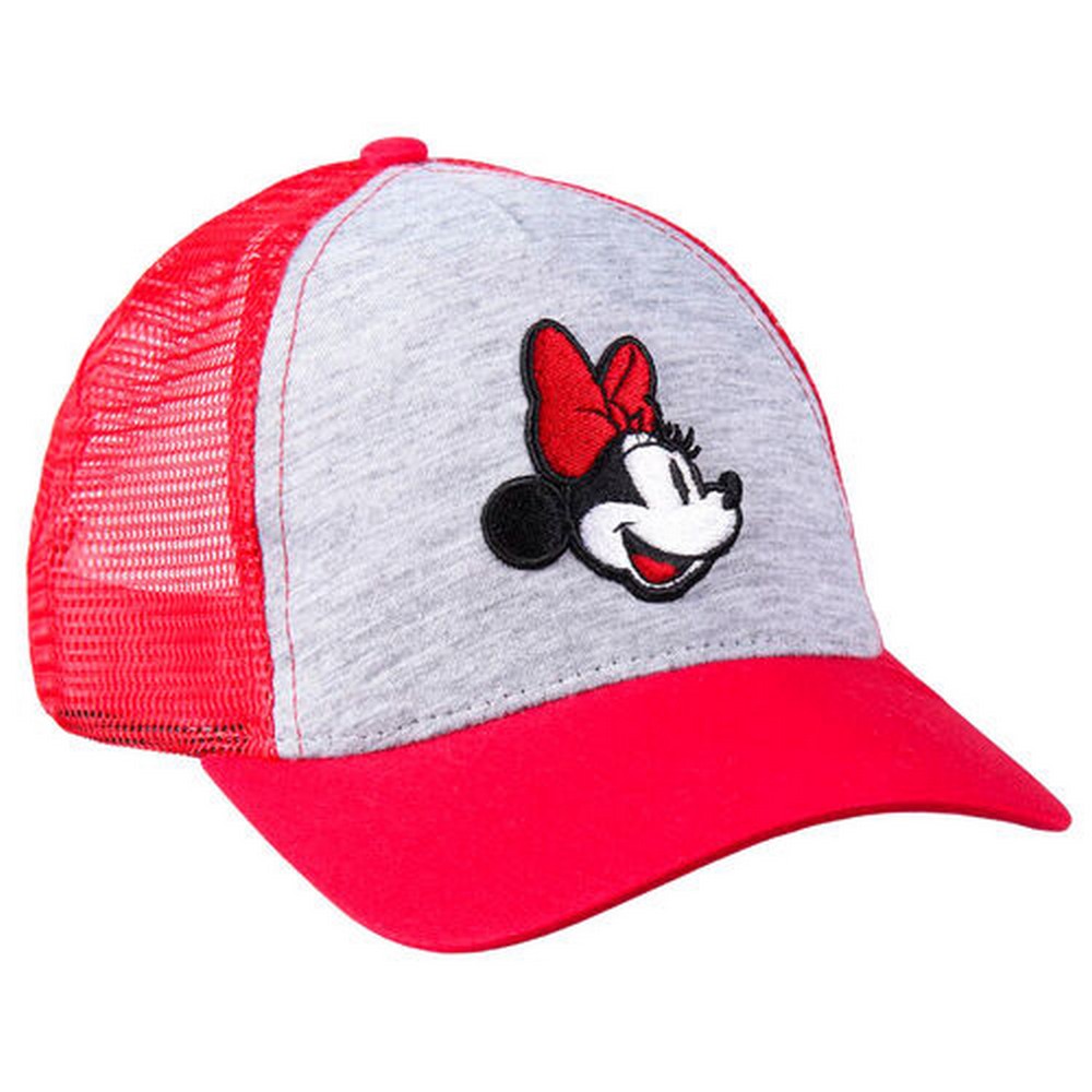 Cappellino per Bambini Minnie Mouse Rosso Grigio (53 cm)