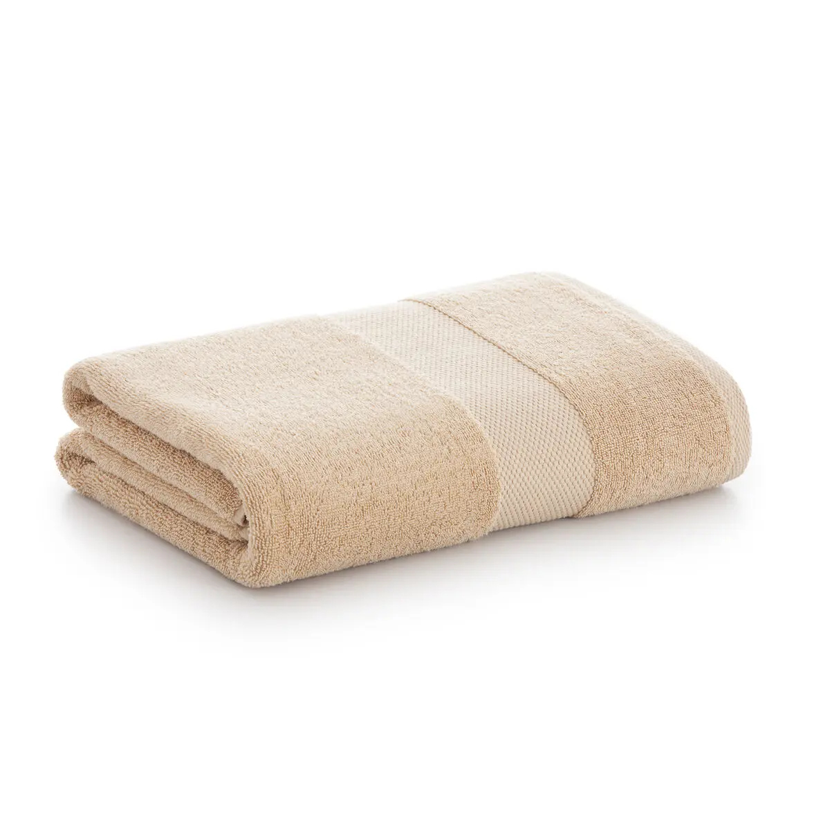 Asciugamano per lavabo Paduana Beige Cammello 100 % cotone 500 g/m² 50 x 100 cm