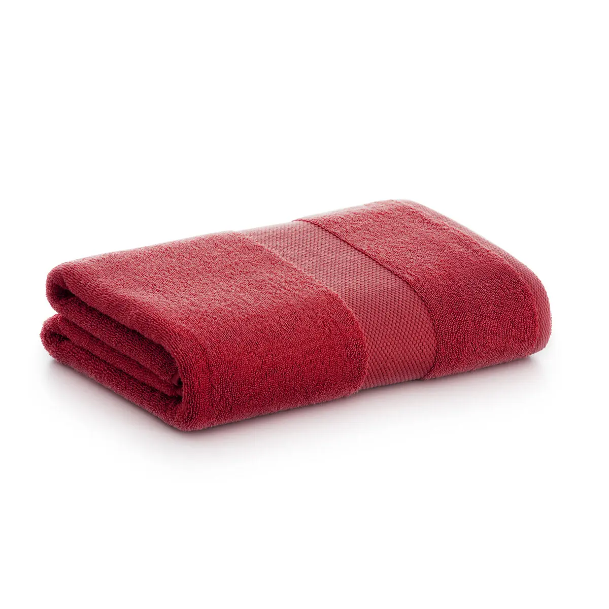 Telo da bagno Paduana Rosso Granato 100 % cotone 70 x 140 cm
