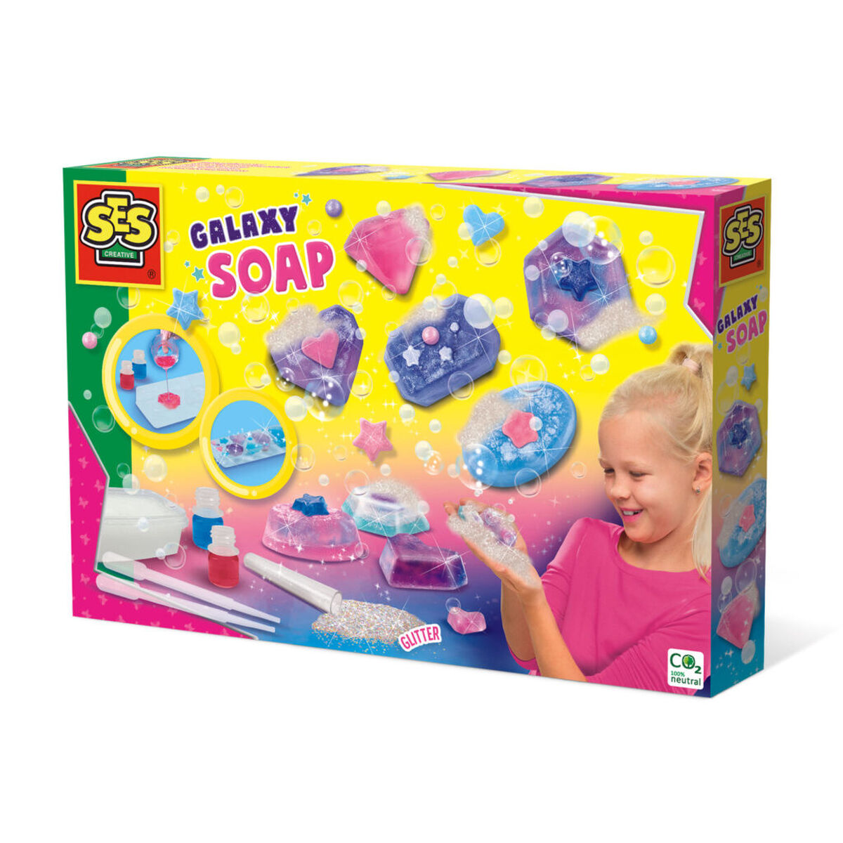 Gioco di Scienza SES Creative Galaxy Soap Set per la preparazione del sapone