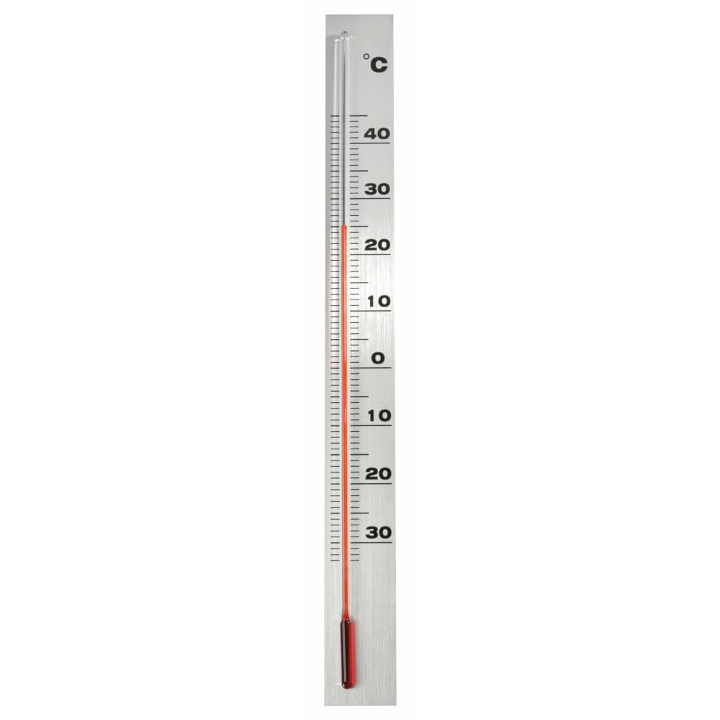 Nature Termometro da Parete per Esterni in Alluminio 3,8x0,6x37 cm