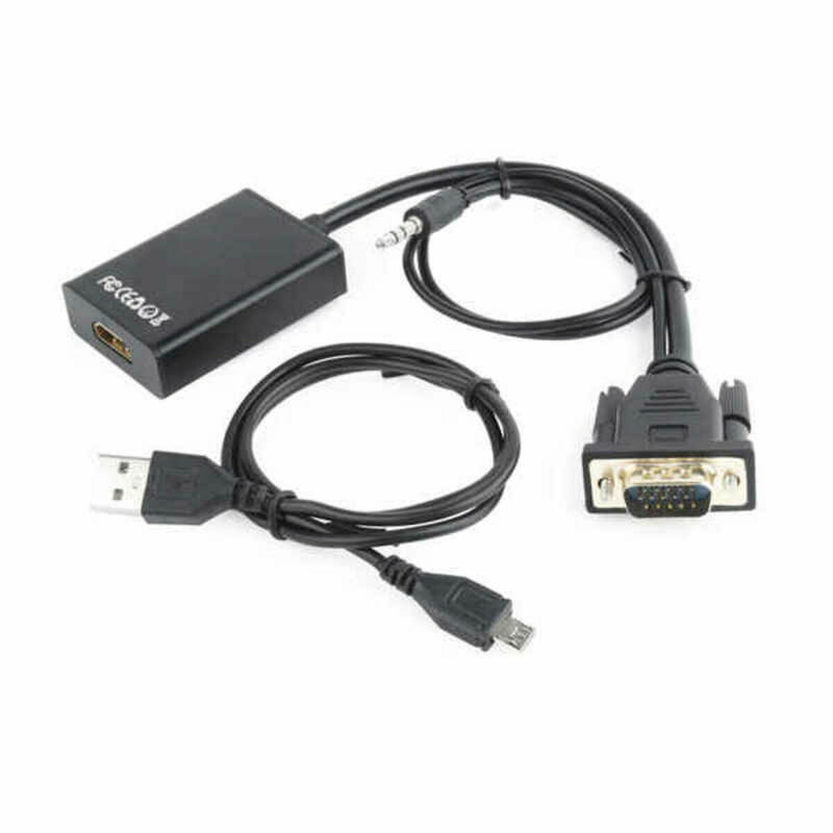 Adattatore VGA con HDMI con Audio GEMBIRD A-VGA-HDMI-01 Nero