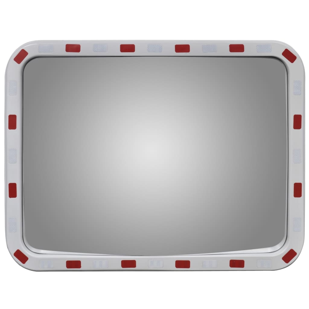 vidaXL Specchio Traffico Convesso Rettangolare 60x80cm Catarifrangenti