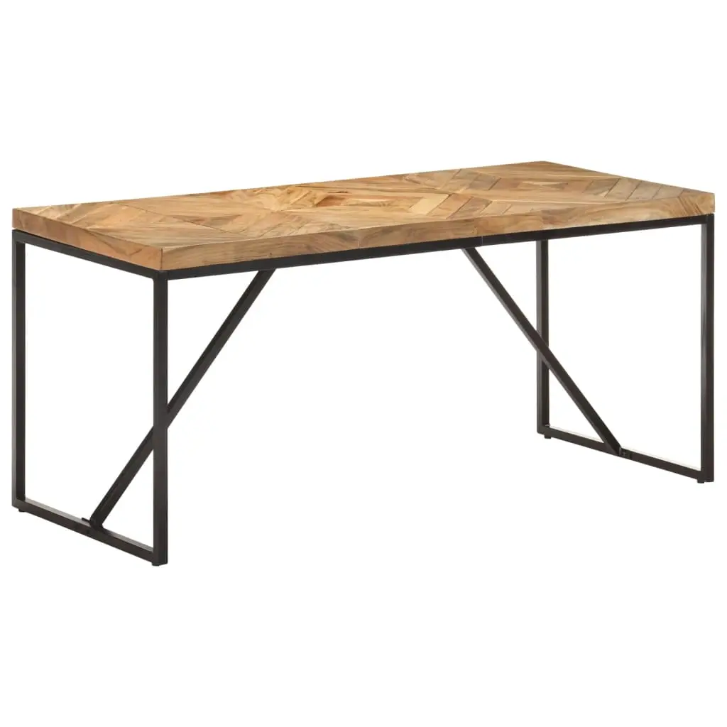 Tavolo da Pranzo 160x70x76 cm in Legno Massello Acacia e Mango