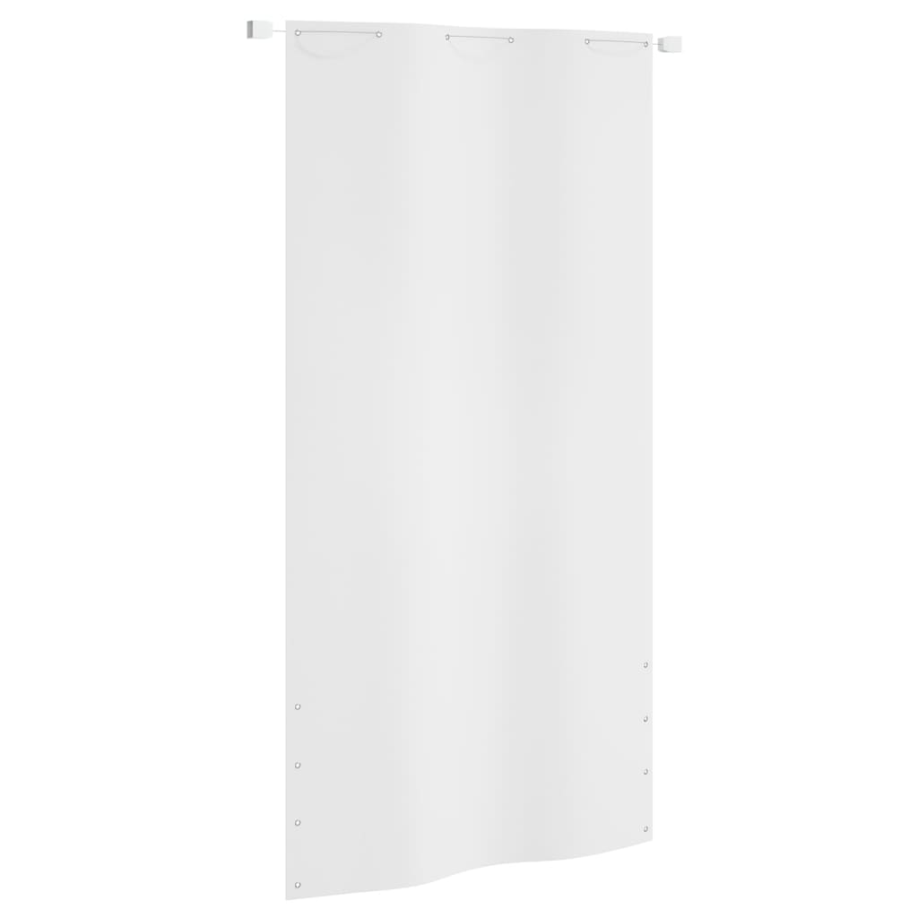 vidaXL Paravento per Balcone Bianco 120x240 cm in Tessuto Oxford