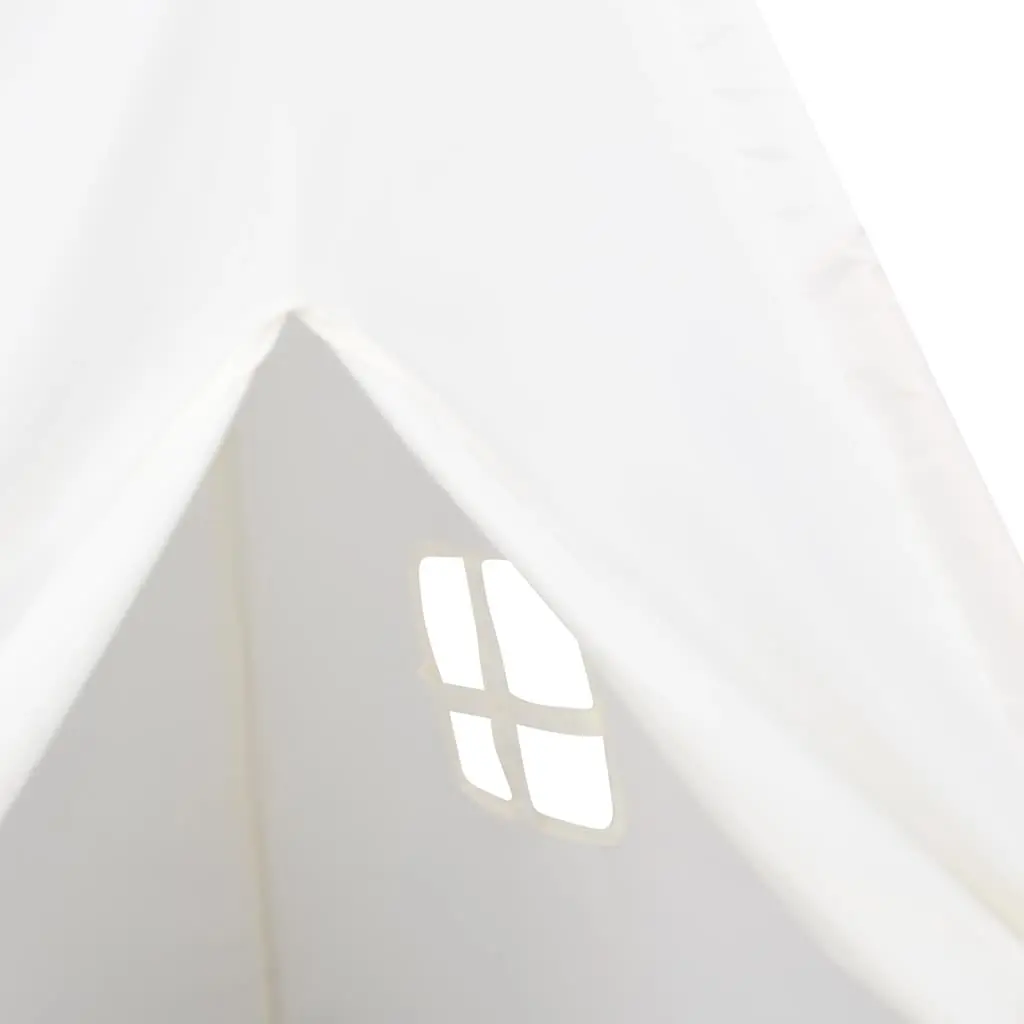 Tenda Tipi Bimbi Borsa Bianco Microfibra Strisce 120x120x150cm