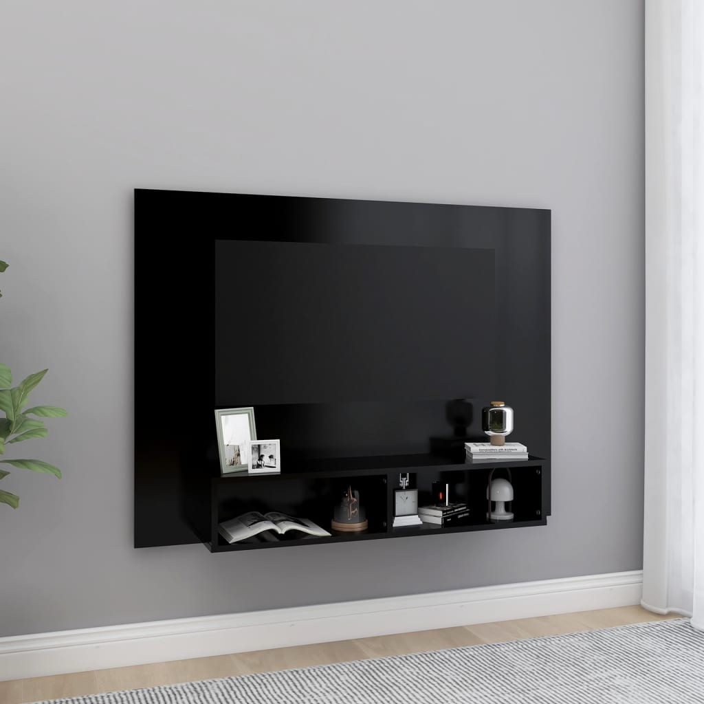 vidaXL Mobile TV a Muro Bianco 120x23,5x90 cm in Truciolato