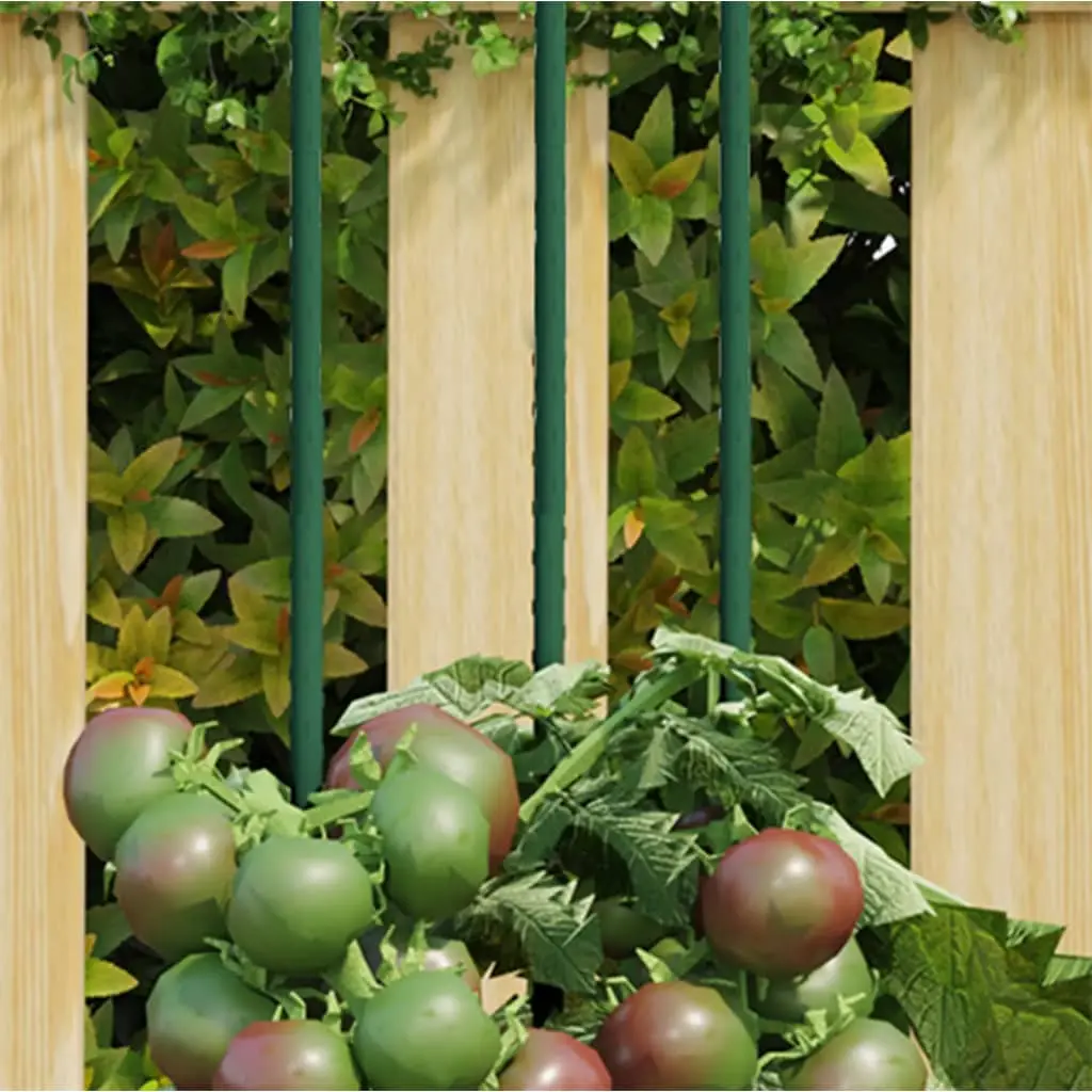 Supporti per Piante da Giardino 30 pz Verde 115 cm Acciaio