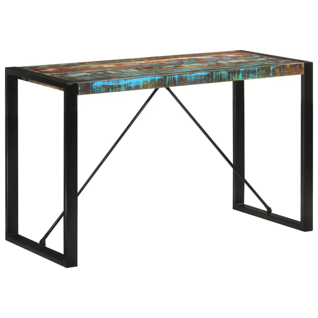Tavolo da Pranzo 120x55x76 cm in Legno Massello di Recupero