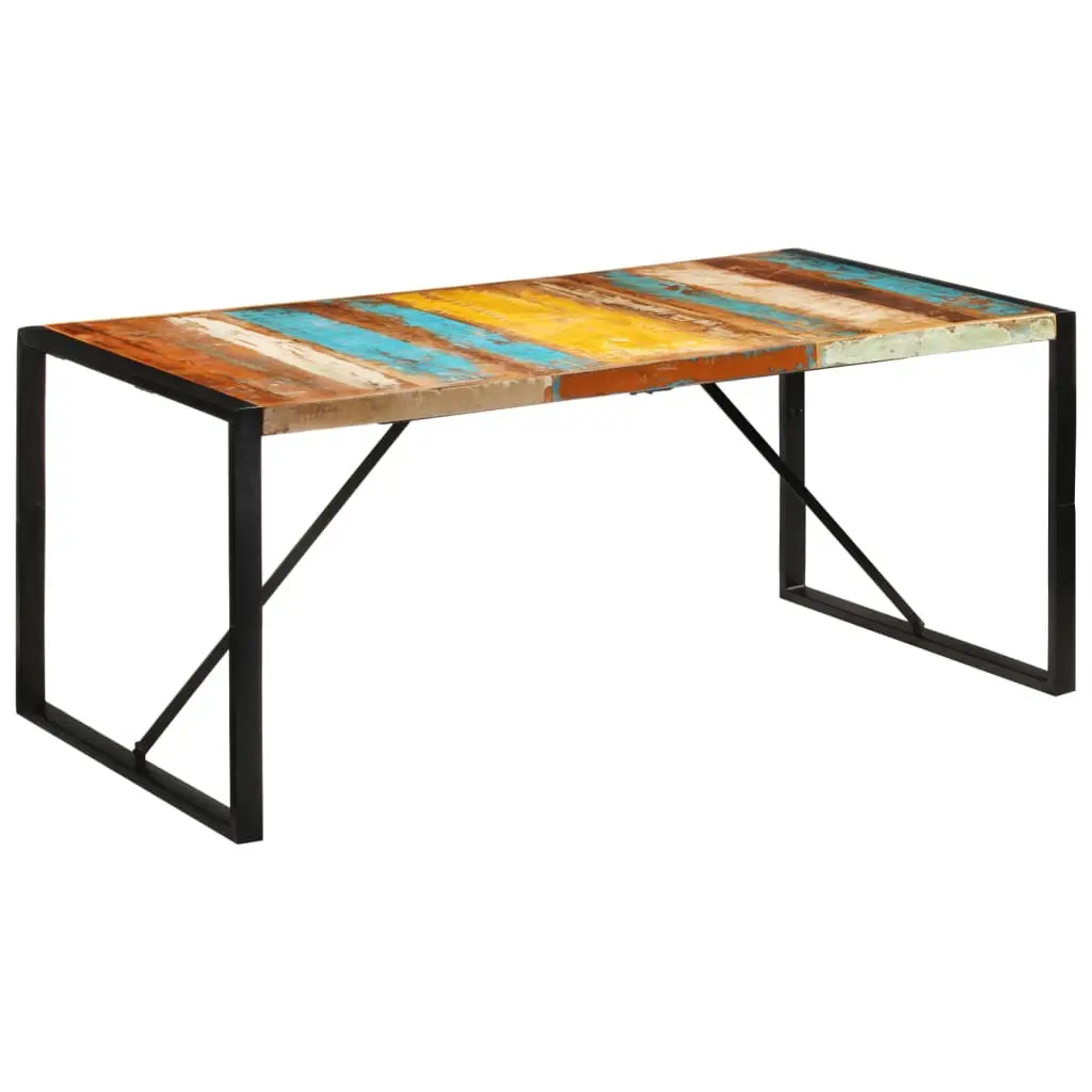 Tavolo da Pranzo 175x90x76 cm in Legno Massello di Recupero