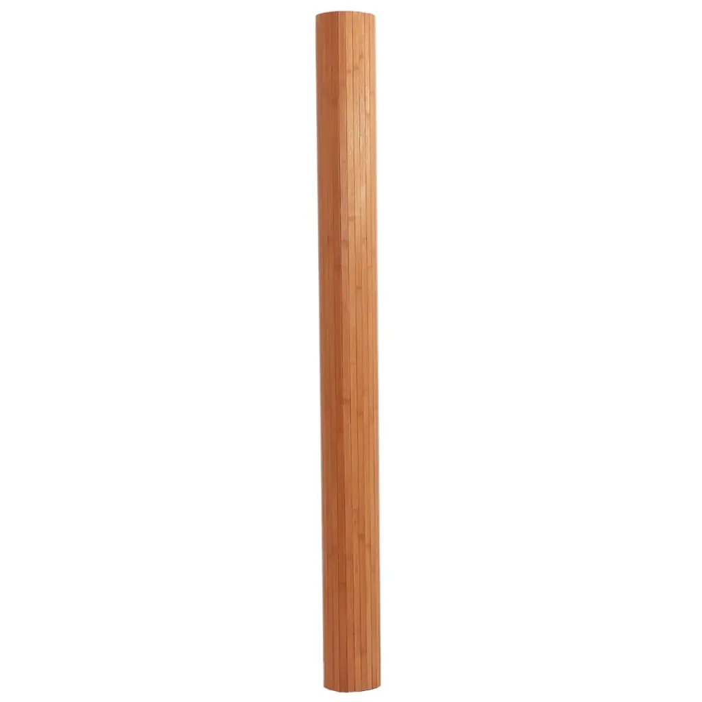 Tappeto Rettangolare Marrone 80x100 cm in Bambù