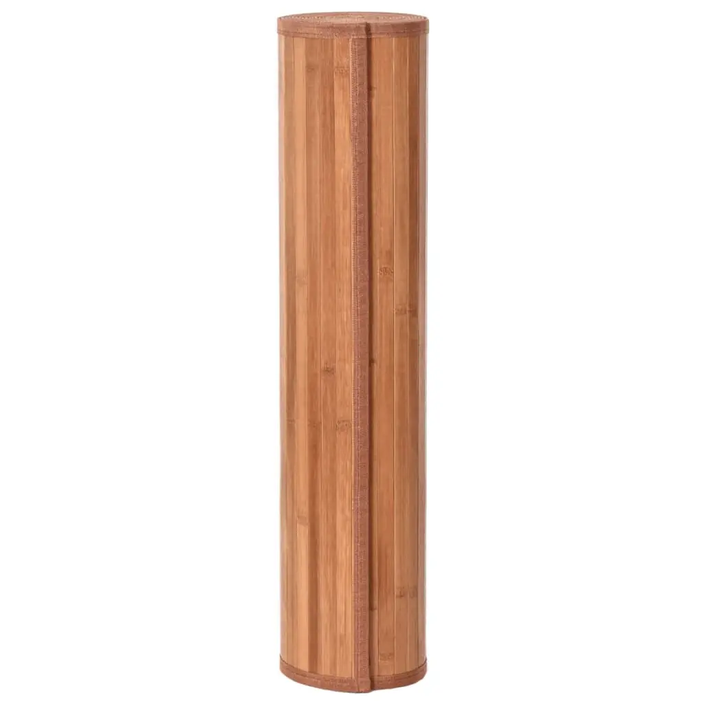 Tappeto Rettangolare Marrone 70x100 cm in Bambù