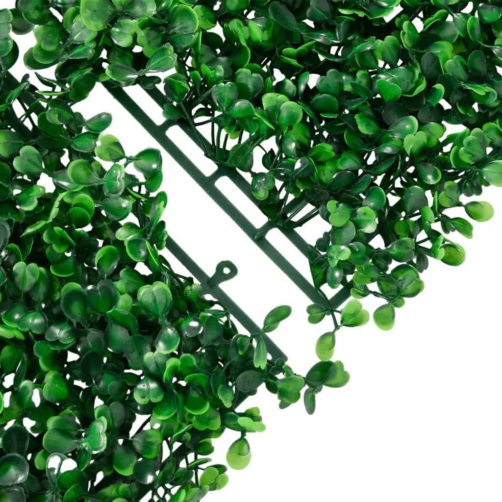 Recinzione Foglie Arbusti Artificiali 6 pz Verde 50x50 cm