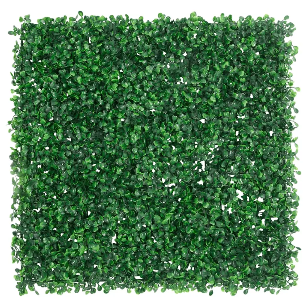 Recinzione Foglie Arbusti Artificiali 24 pz Verde 50x50 cm