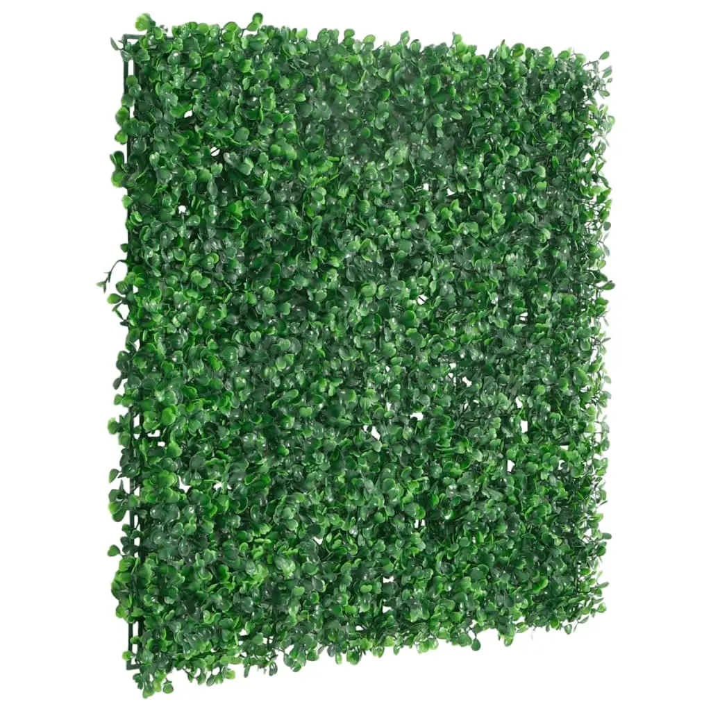 Recinzione Foglie Arbusti Artificiali 24 pz Verde 50x50 cm