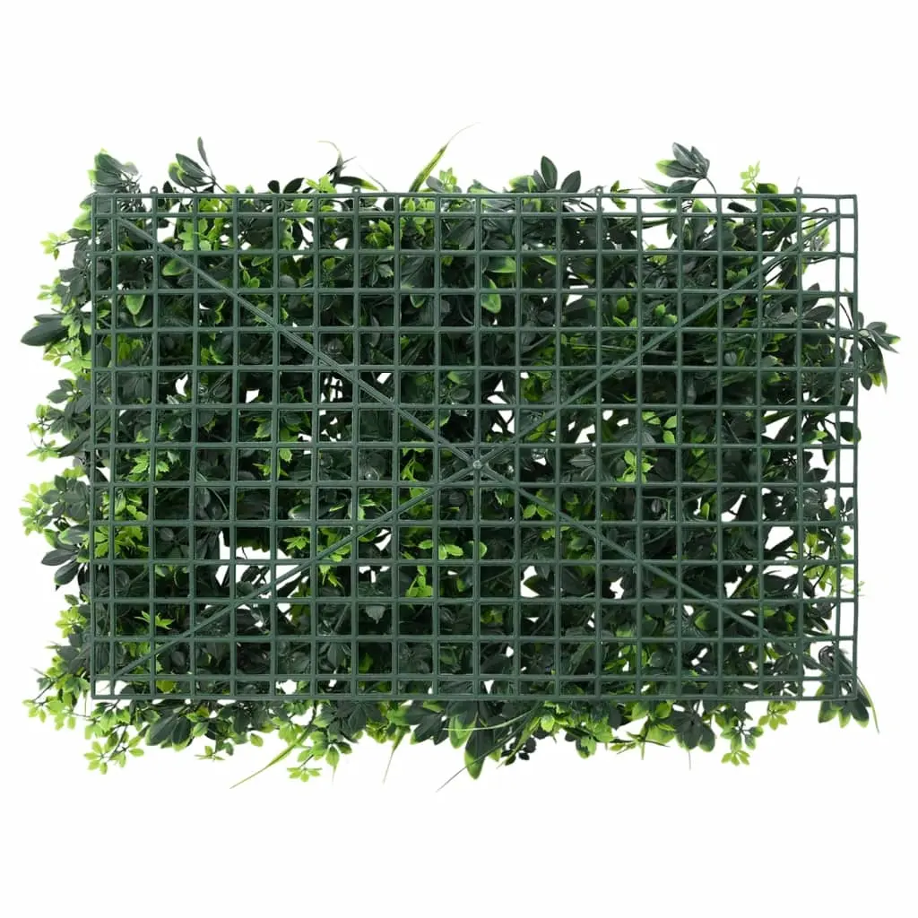 Recinzione Foglie Artificiali 24 pz Verde 40x60 cm