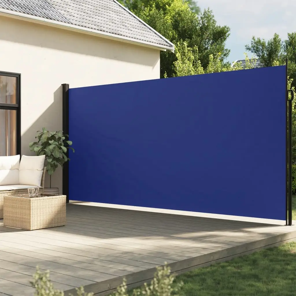 Tenda da Sole Laterale Retrattile Blu 220x600 cm