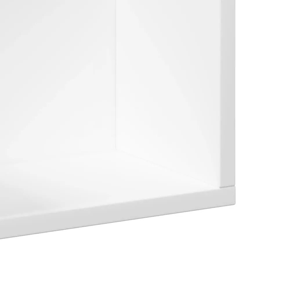 Armadietto a Muro Bianco 99x18x16,5 cm in Legno Multistrato