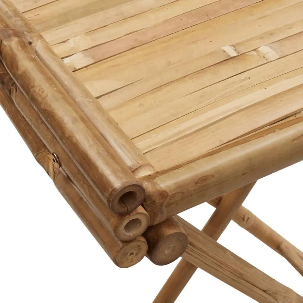 Tavolino Vassoio Pieghevole 70,5x42,5x80 cm in Bambù