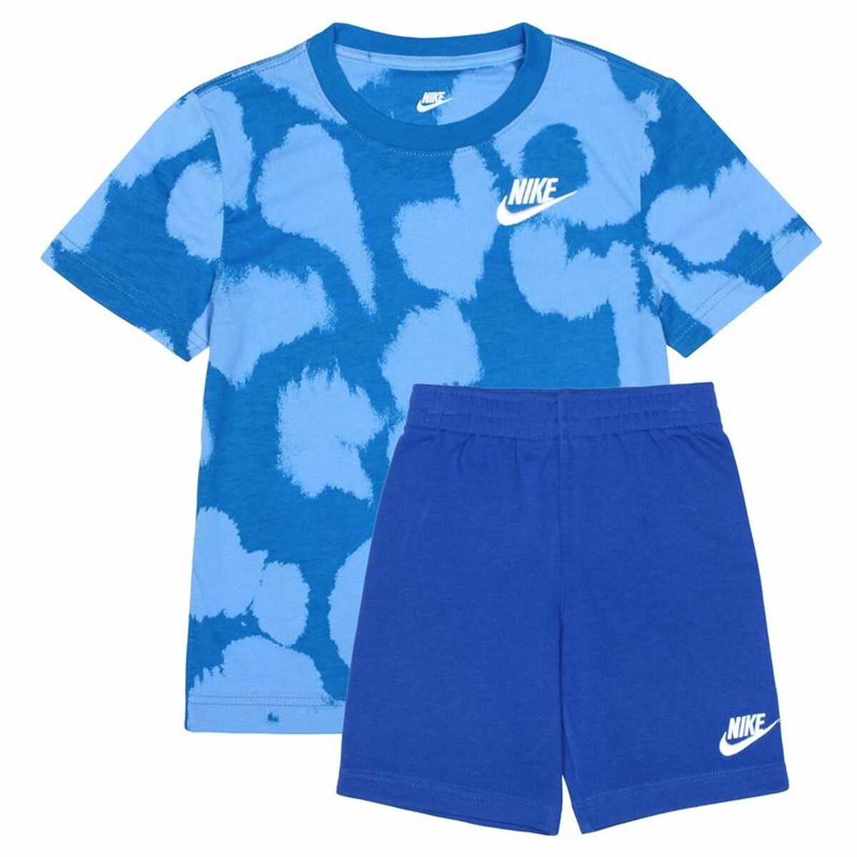 Completo Sportivo per Bambini Nike Dye Dot Azzurro