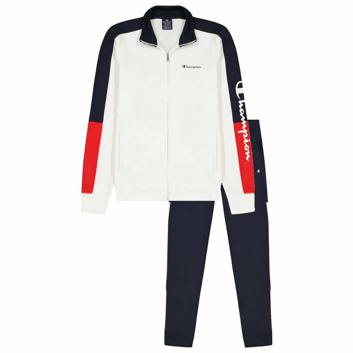 Completo Sportivo per Adulti Champion Full Zip Suit Bianco Uomo